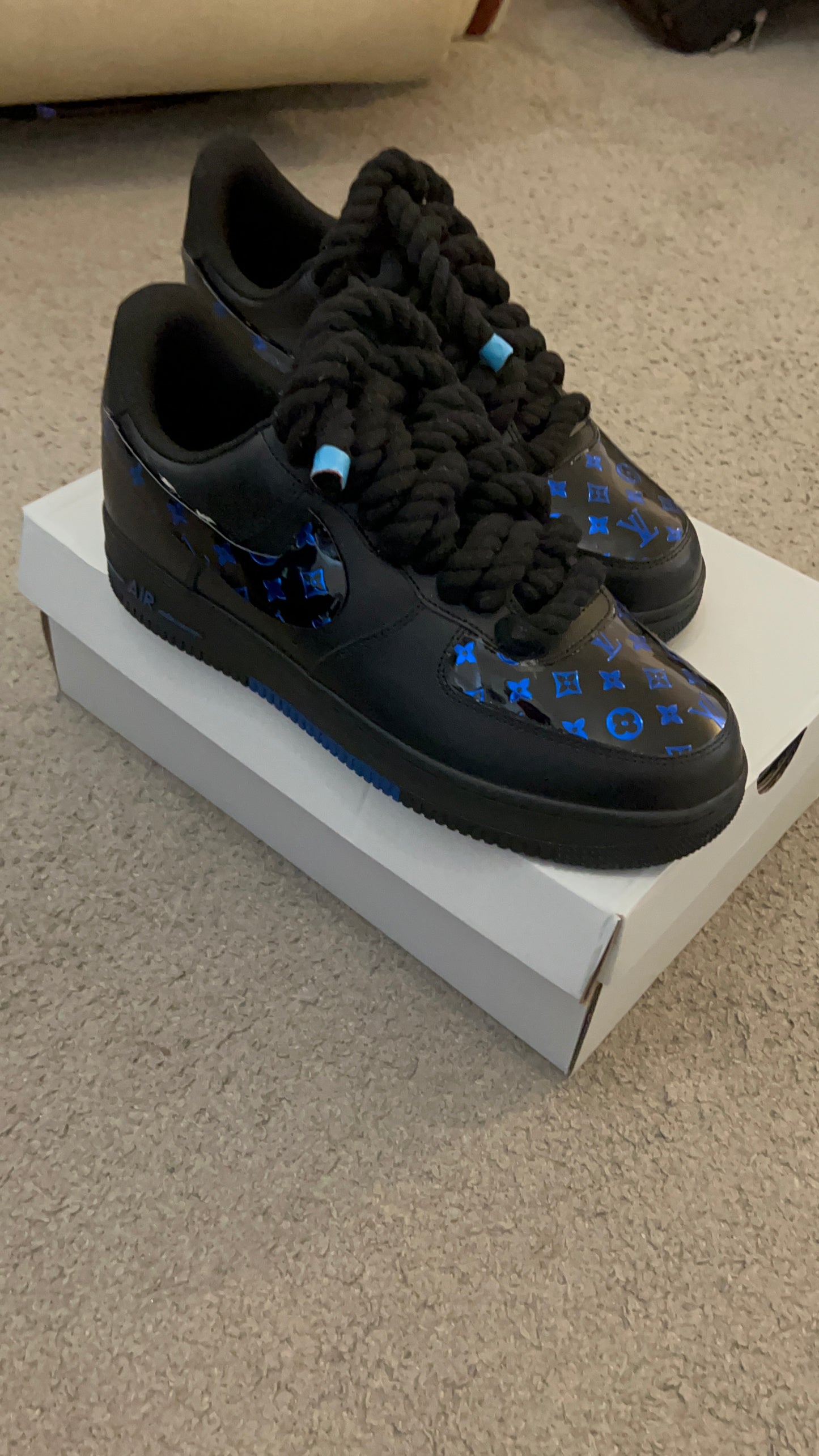 AIR FORCE 1 BLUE WEBS