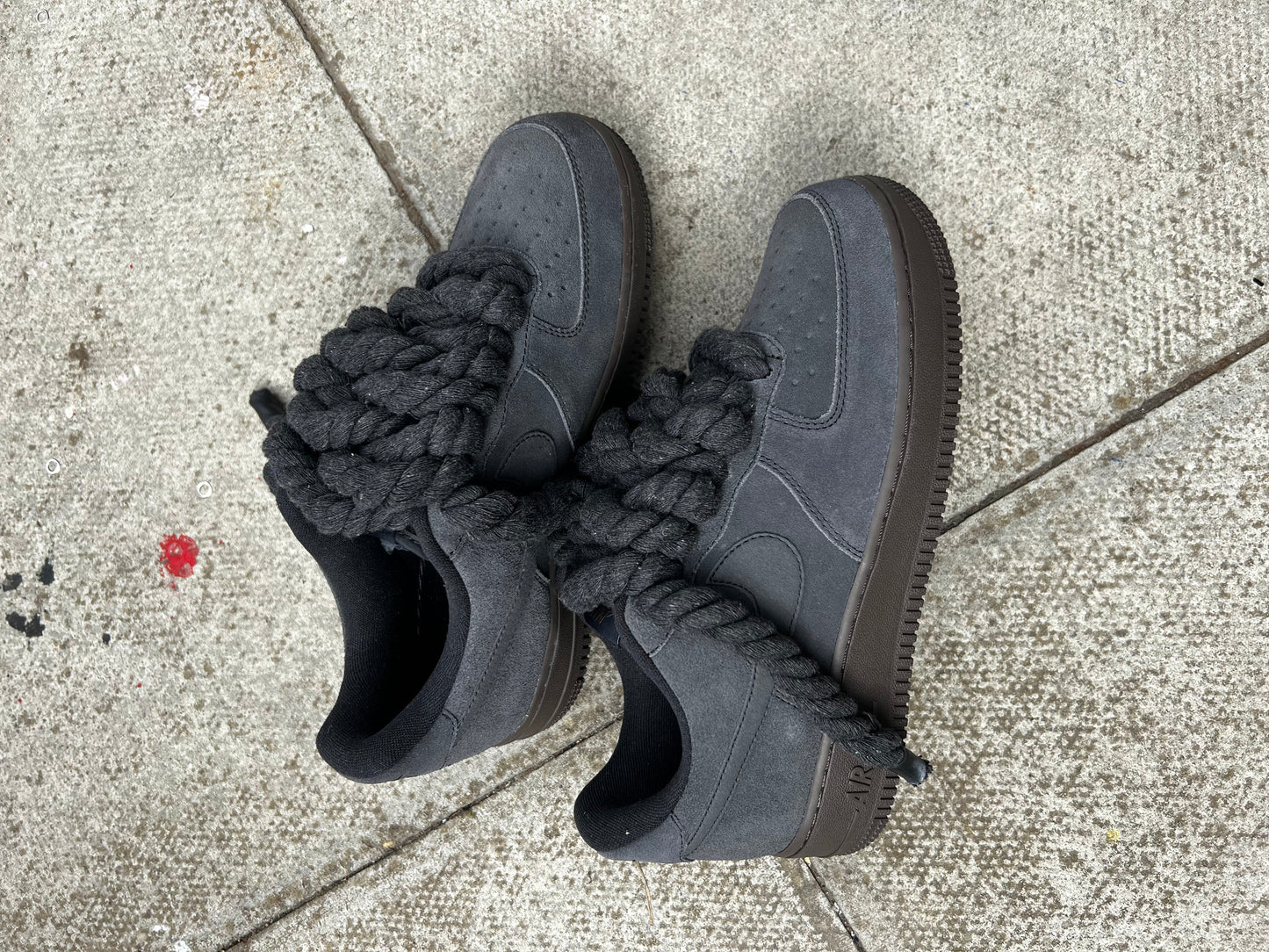 FORCE 1 DARK OFF NIOR - creps customs