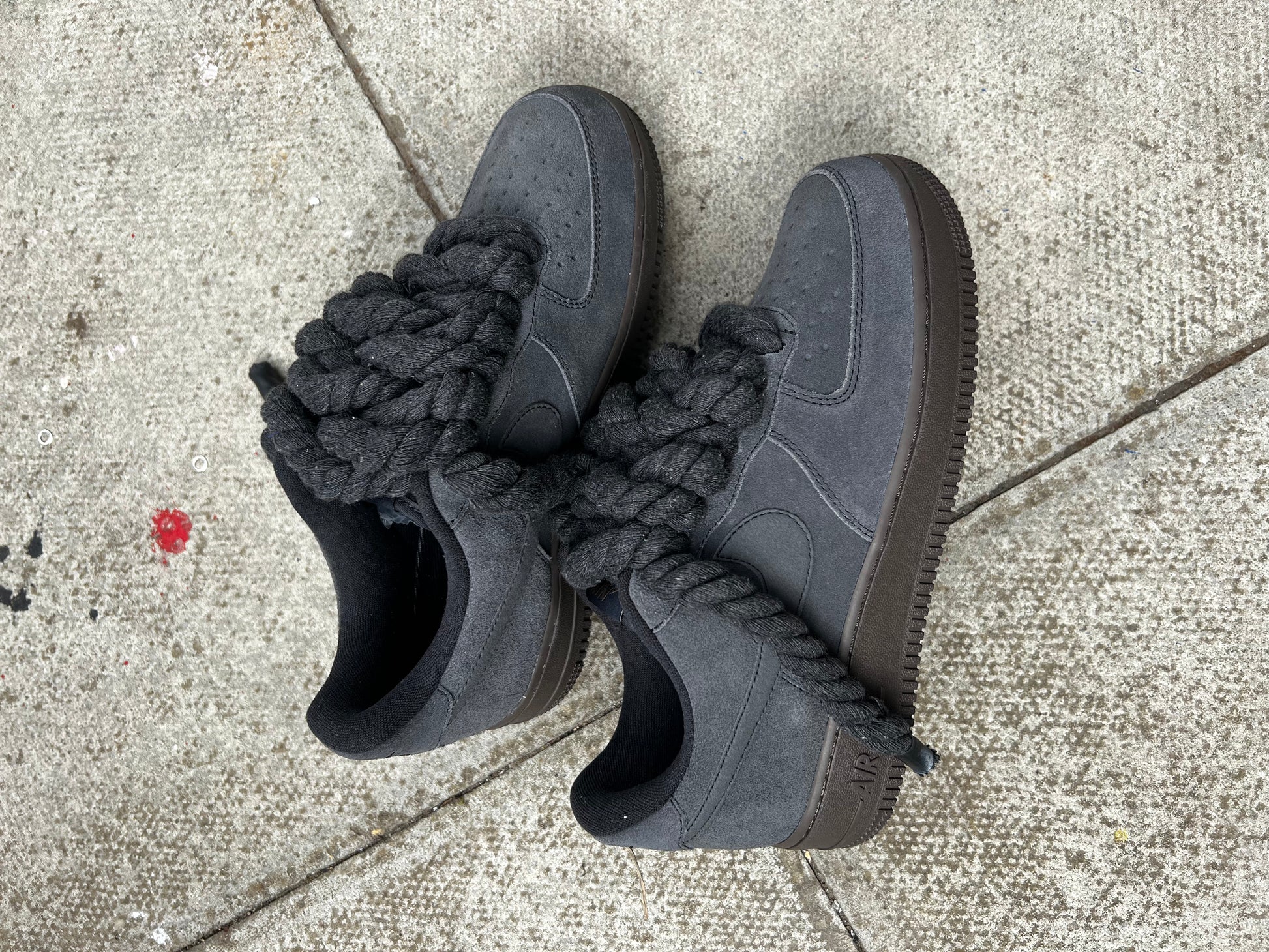 FORCE 1 DARK OFF NIOR - creps customs