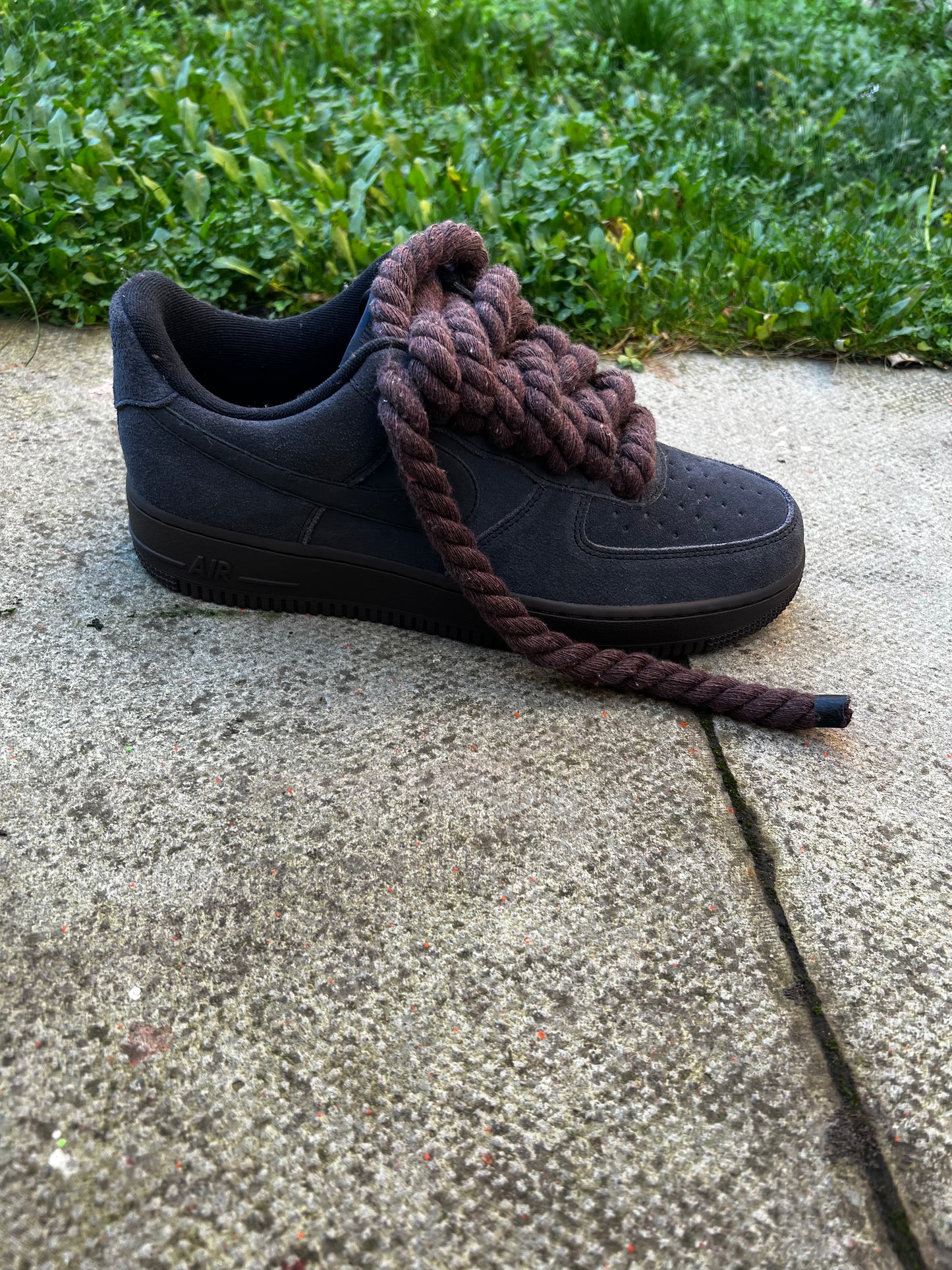 FORCE 1 DARK OFF NIOR 2 - creps customs