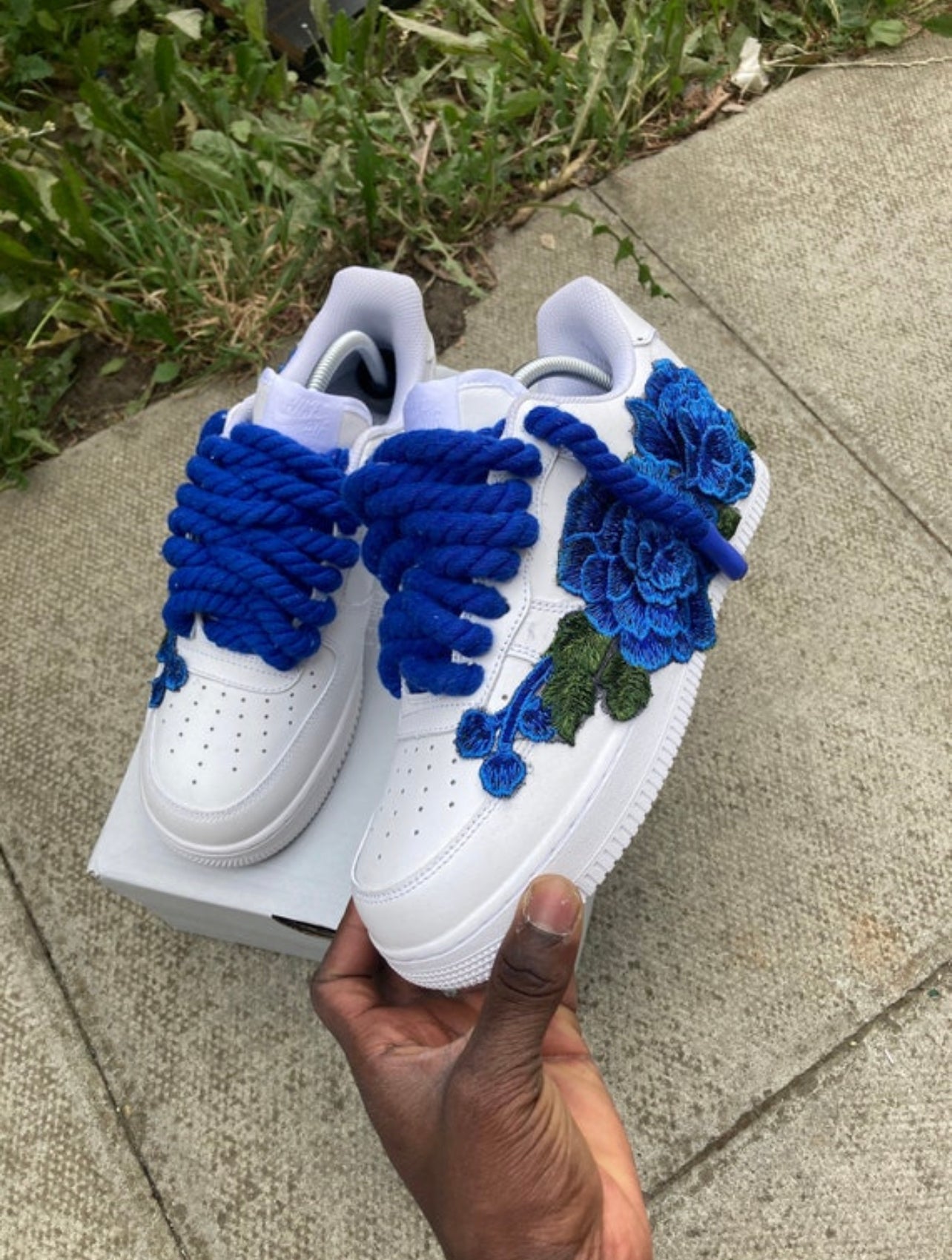 FORCE 1 BLUE BADGE ll - creps customs