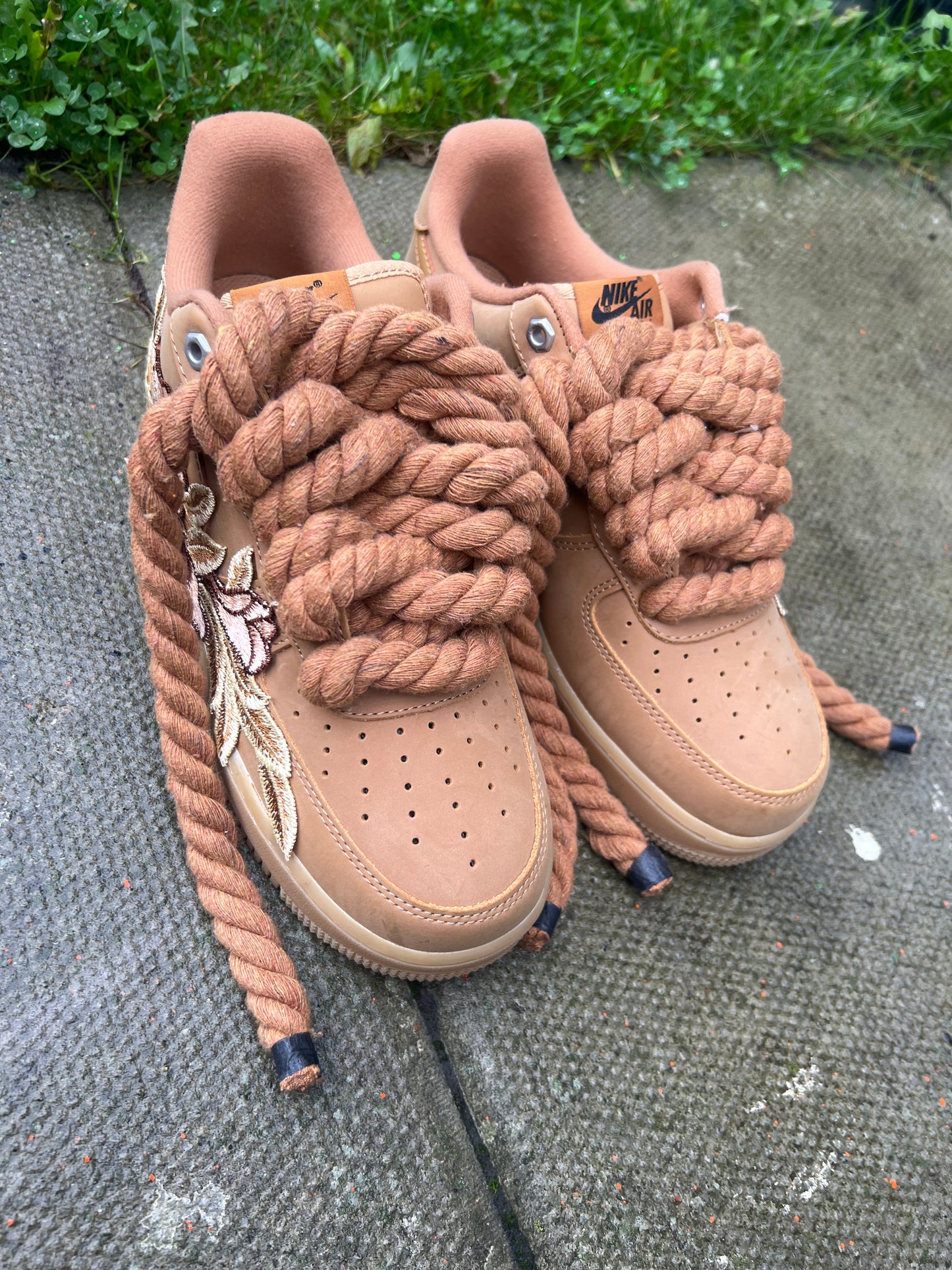 FORCE 1S BROWN BADGE - creps customs