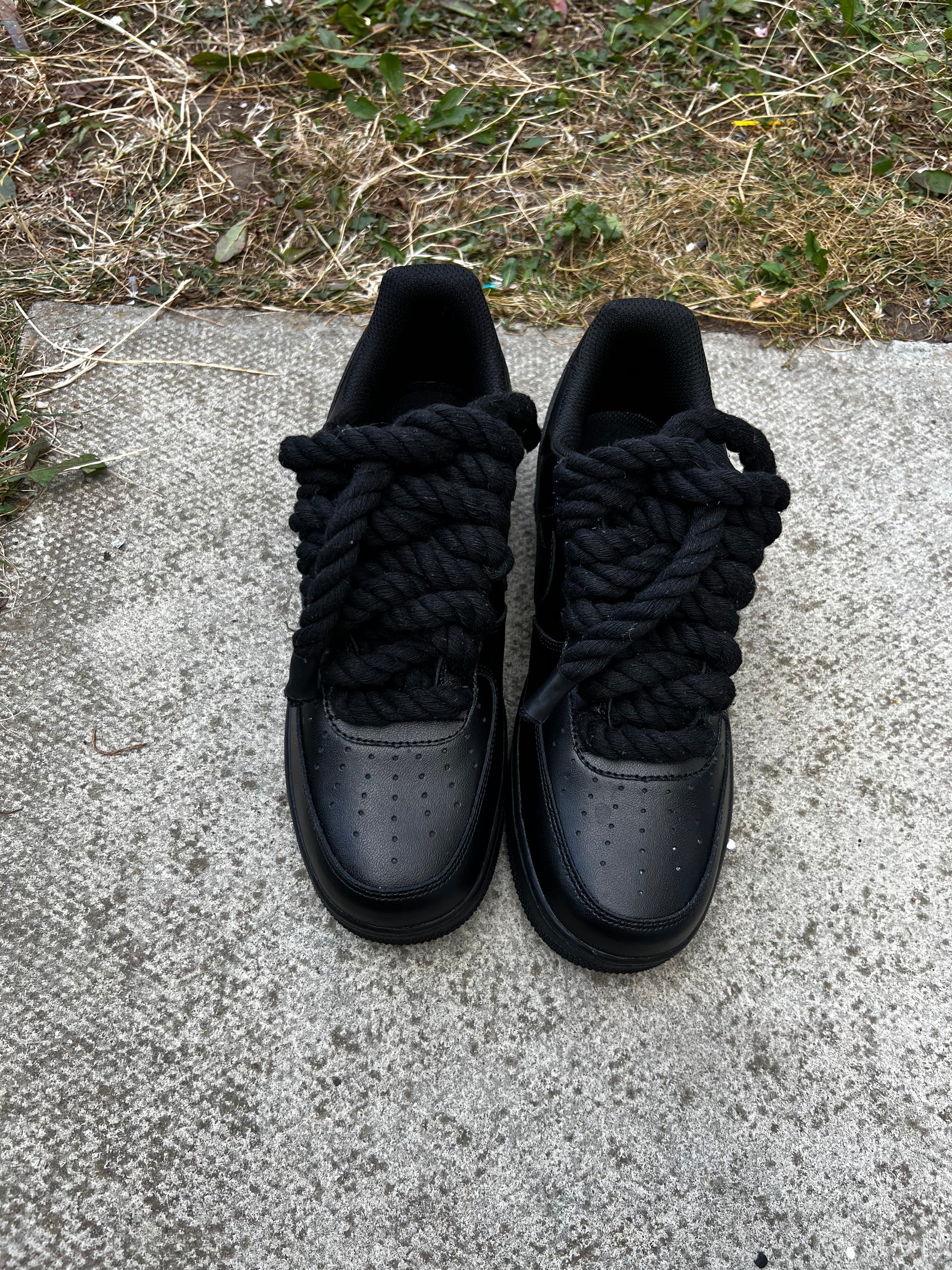 BLACK FORCE IS ROPE LACE - creps customs