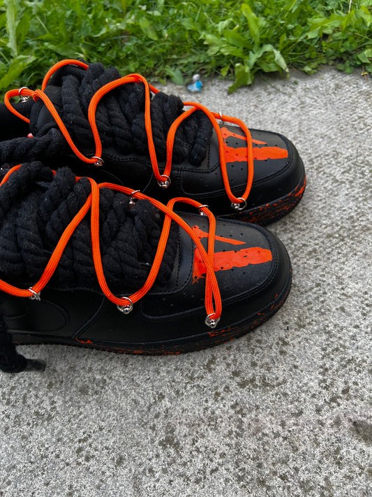 FORCE 1 VLONE ORANGE SPRAY - creps customs